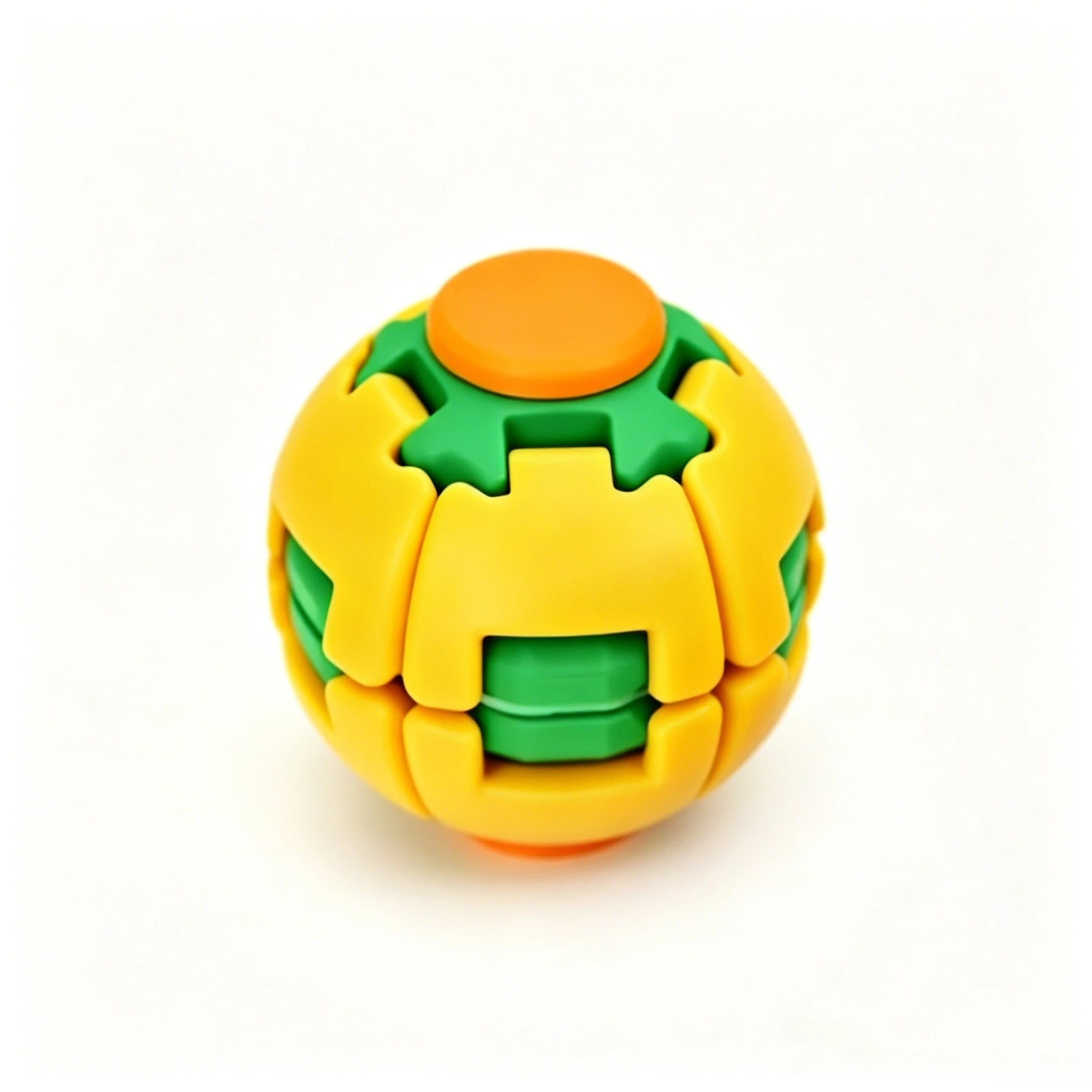 2026 New 3D Gear Fidget Squishies Ball Dual Press Rotate Finger Spinner Pocket Portable Stress Relief Office Adult Anxiety Toy