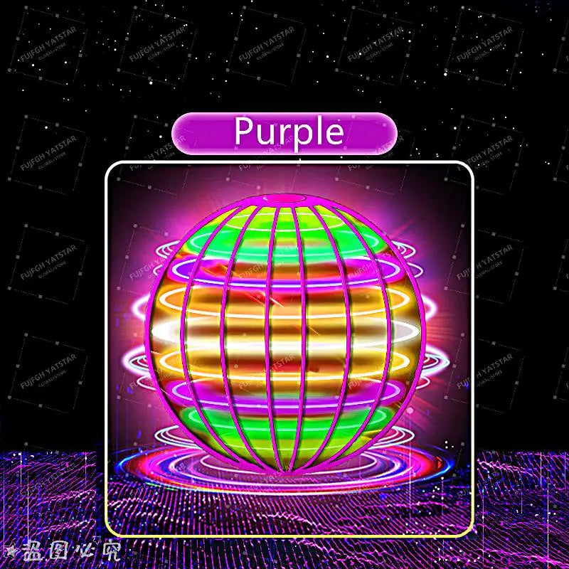 Magic with LED Light Flying Ball Spinner Hand Control 360° Rotating Mini UFO Drone Kids Party Game Gift Toys
