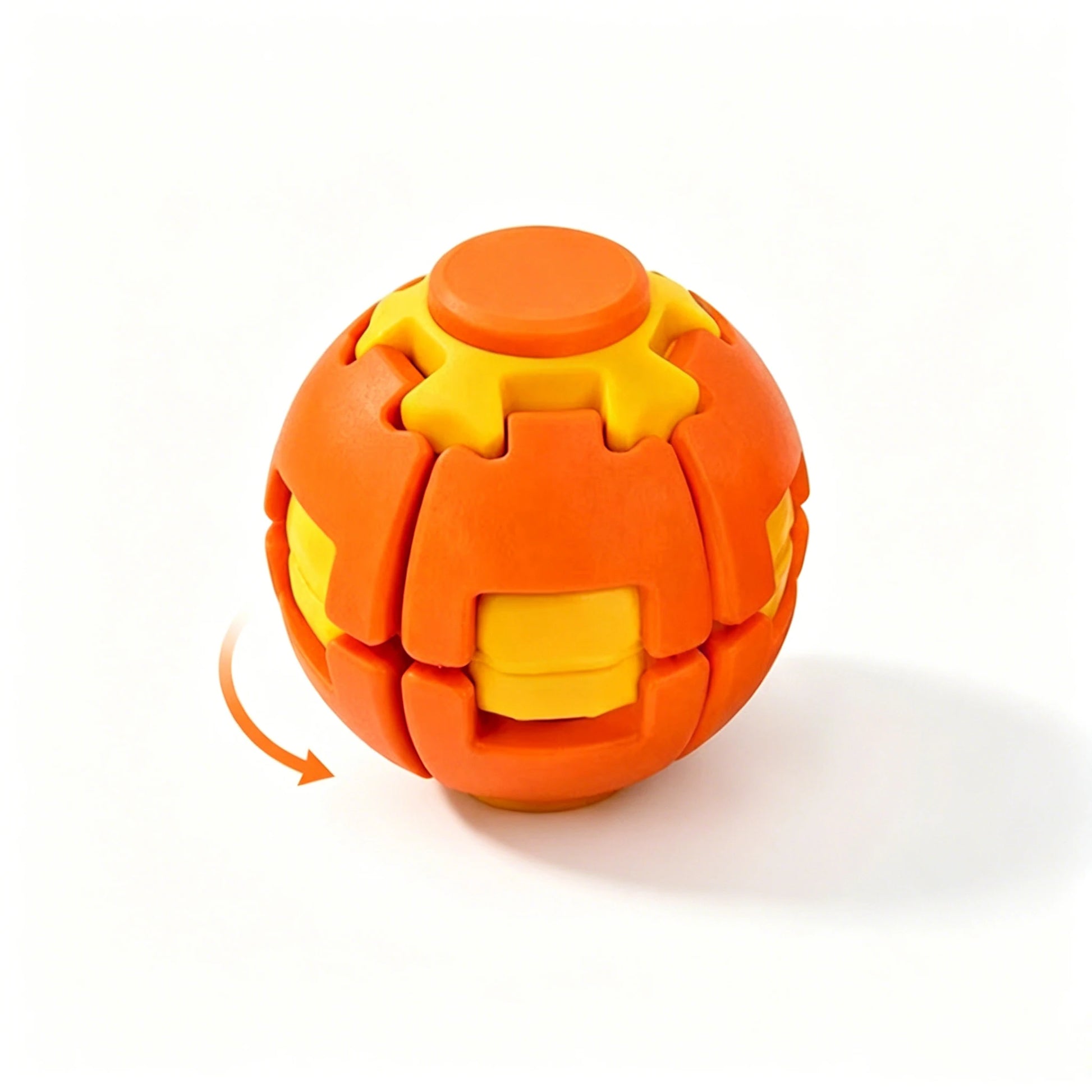 2026 New 3D Gear Fidget Squishies Ball Dual Press Rotate Finger Spinner Pocket Portable Stress Relief Office Adult Anxiety Toy