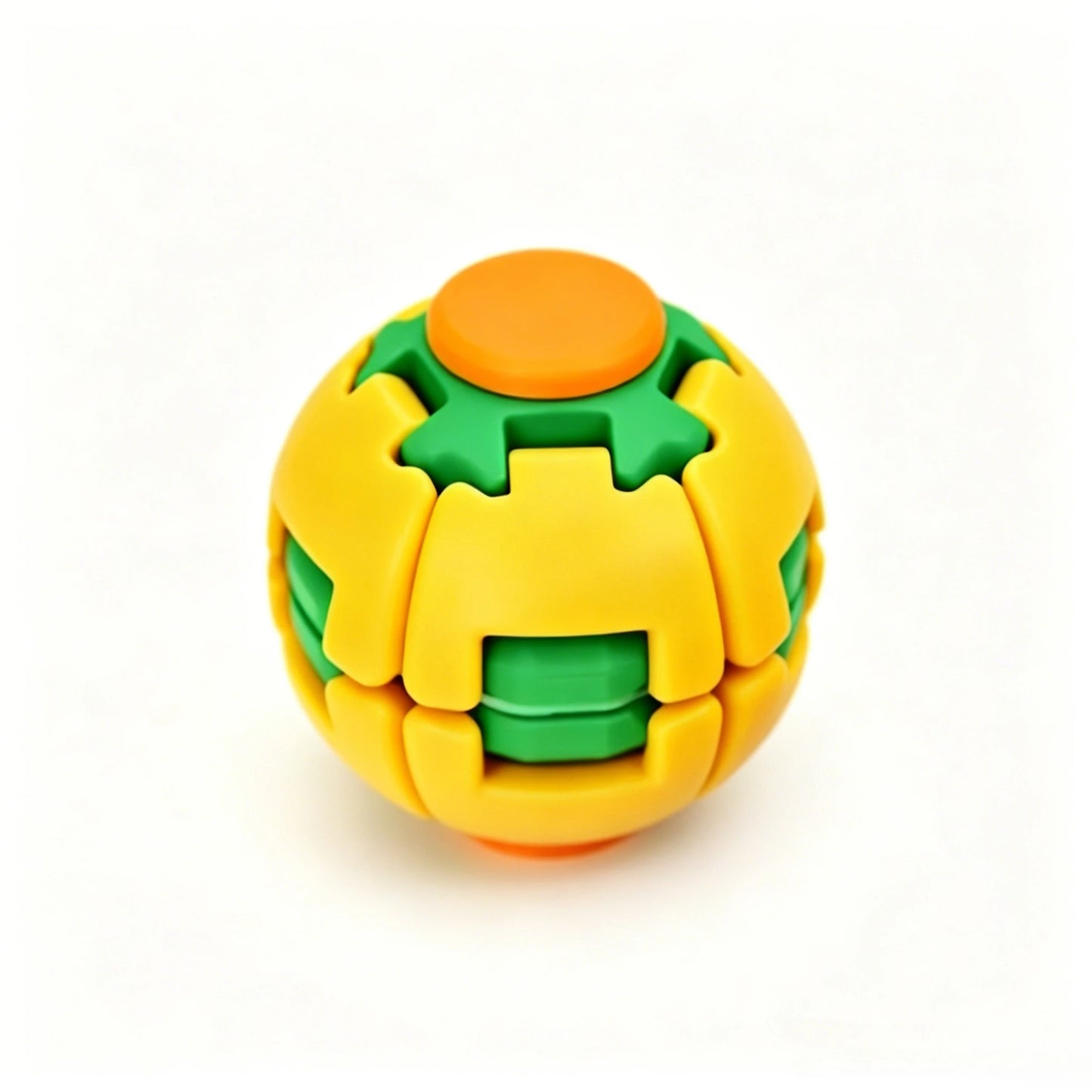 2026 New 3D Gear Fidget Squishies Ball Dual Press Rotate Finger Spinner Pocket Portable Stress Relief Office Adult Anxiety Toy