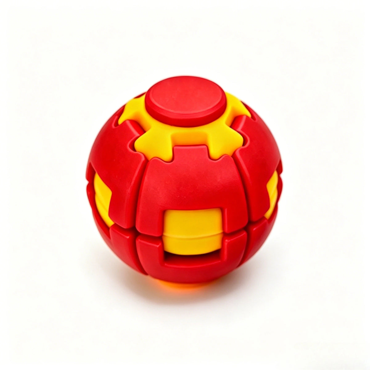 2026 New 3D Gear Fidget Squishies Ball Dual Press Rotate Finger Spinner Pocket Portable Stress Relief Office Adult Anxiety Toy