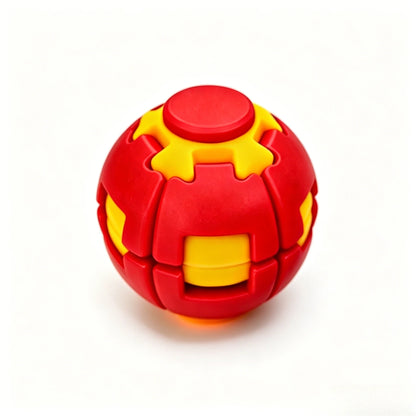 2026 New 3D Gear Fidget Squishies Ball Dual Press Rotate Finger Spinner Pocket Portable Stress Relief Office Adult Anxiety Toy