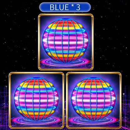 Magic with LED Light Flying Ball Spinner Hand Control 360° Rotating Mini UFO Drone Kids Party Game Gift Toys