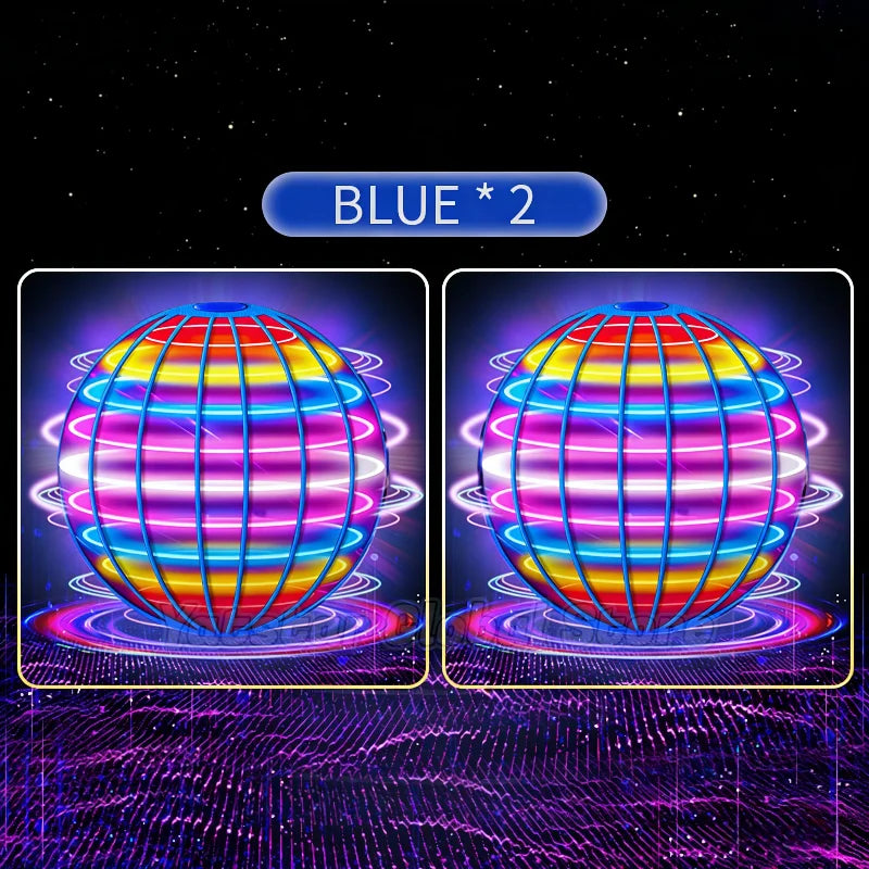 Magic with LED Light Flying Ball Spinner Hand Control 360° Rotating Mini UFO Drone Kids Party Game Gift Toys