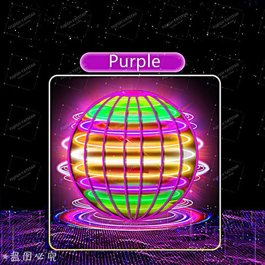 Magic with LED Light Flying Ball Spinner Hand Control 360° Rotating Mini UFO Drone Kids Party Game Gift Toys