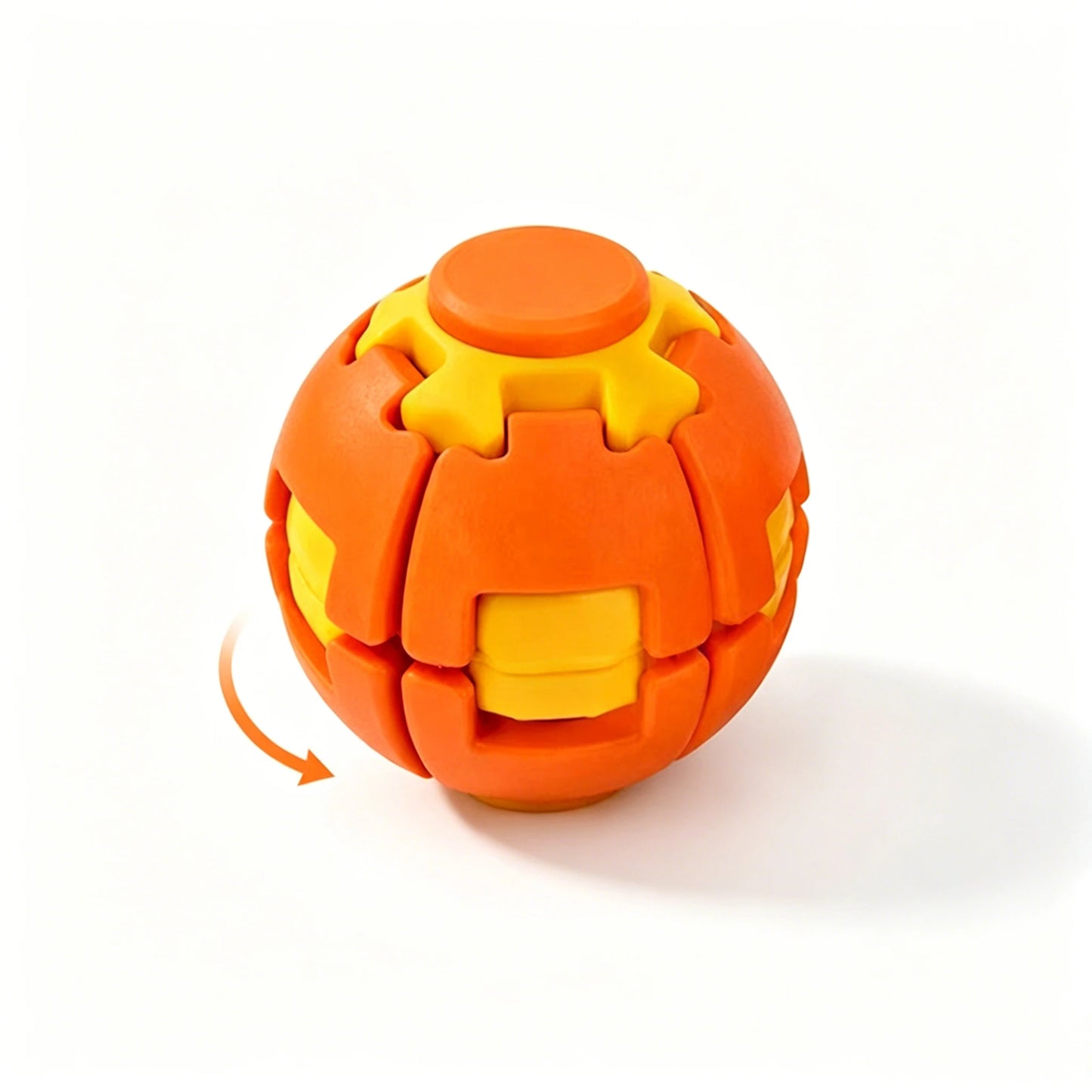 2026 New 3D Gear Fidget Squishies Ball Dual Press Rotate Finger Spinner Pocket Portable Stress Relief Office Adult Anxiety Toy