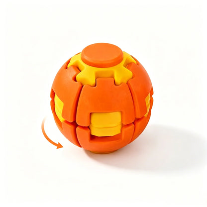 2026 New 3D Gear Fidget Squishies Ball Dual Press Rotate Finger Spinner Pocket Portable Stress Relief Office Adult Anxiety Toy
