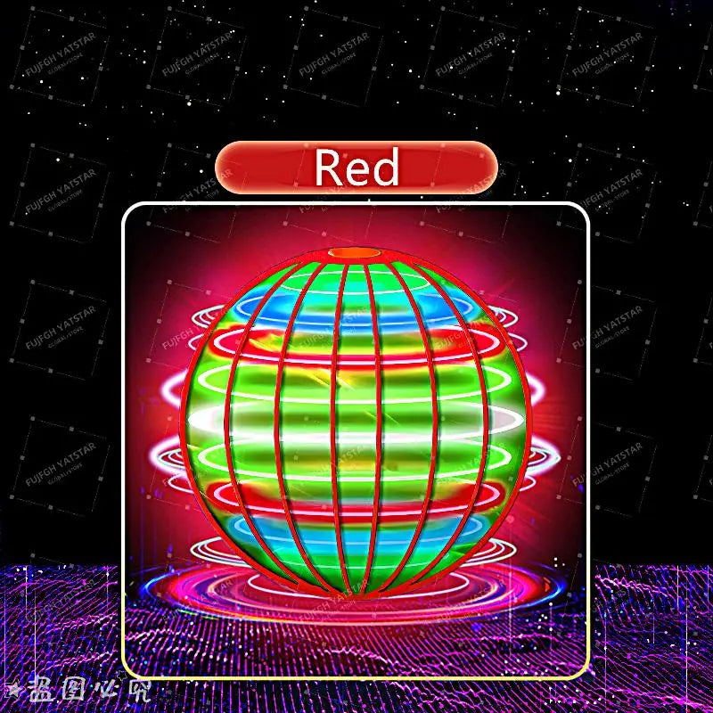 Magic with LED Light Flying Ball Spinner Hand Control 360° Rotating Mini UFO Drone Kids Party Game Gift Toys