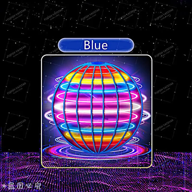 Magic with LED Light Flying Ball Spinner Hand Control 360° Rotating Mini UFO Drone Kids Party Game Gift Toys