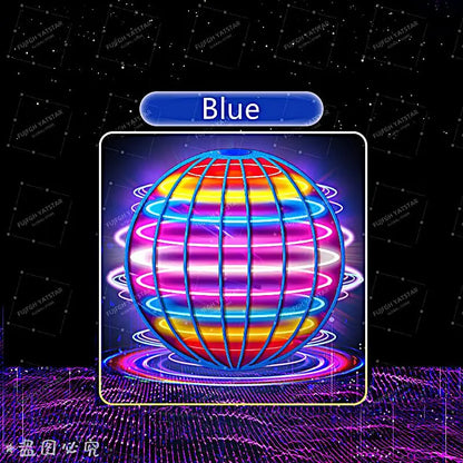 Magic with LED Light Flying Ball Spinner Hand Control 360° Rotating Mini UFO Drone Kids Party Game Gift Toys