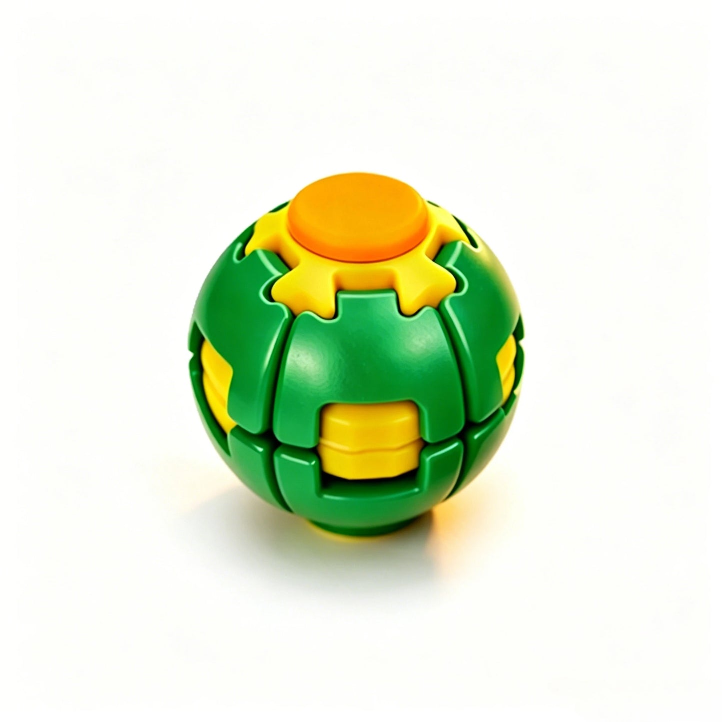 2026 New 3D Gear Fidget Squishies Ball Dual Press Rotate Finger Spinner Pocket Portable Stress Relief Office Adult Anxiety Toy